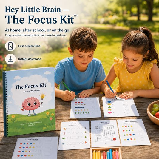 The Focus Kit™ - 100+ Printable Activities That Turn "I Can't" Into Focus