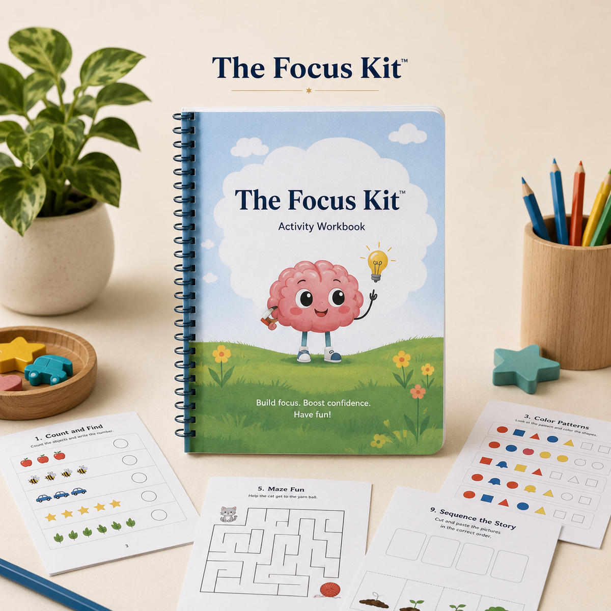 The Focus Kit™ - 100+ Printable Activities That Turn "I Can't" Into Focus